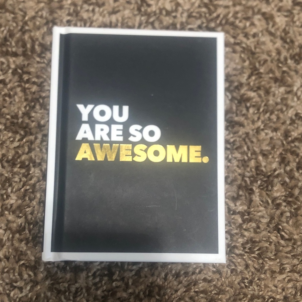 Inspirational Black and Gold Quote Book